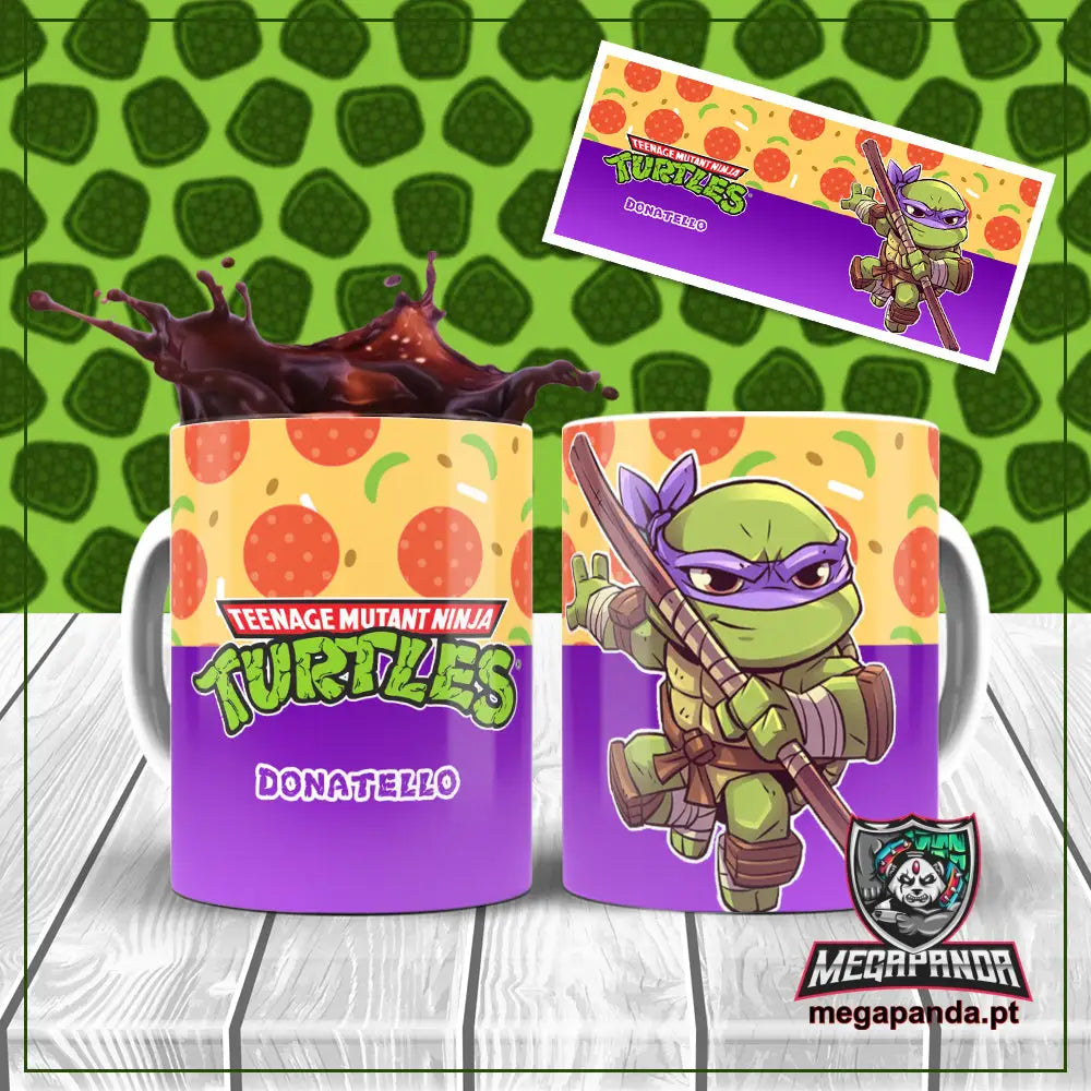 Caneca Tartarugas Ninjas Donatello Brindes