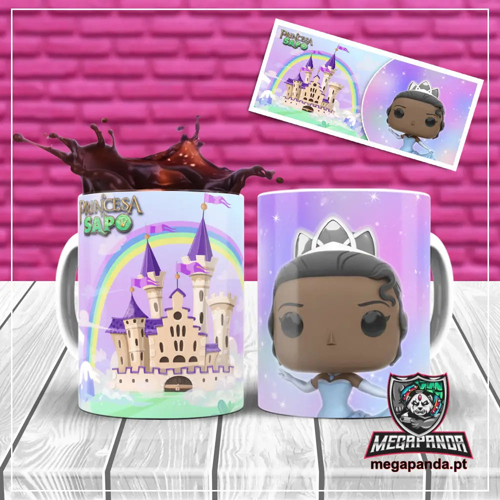 Caneca Tiana A Princesa e o Sapo