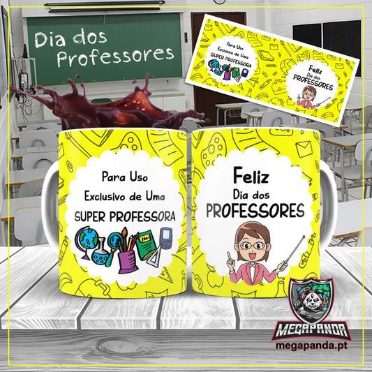 Caneca Uso Exclusivo Super Professora Brindes