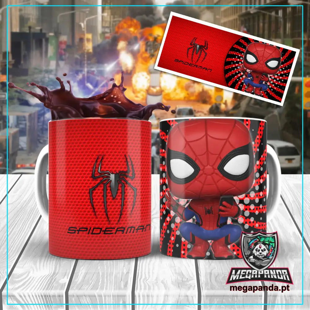 Caneca Vingadores Funko Spiderman Brindes