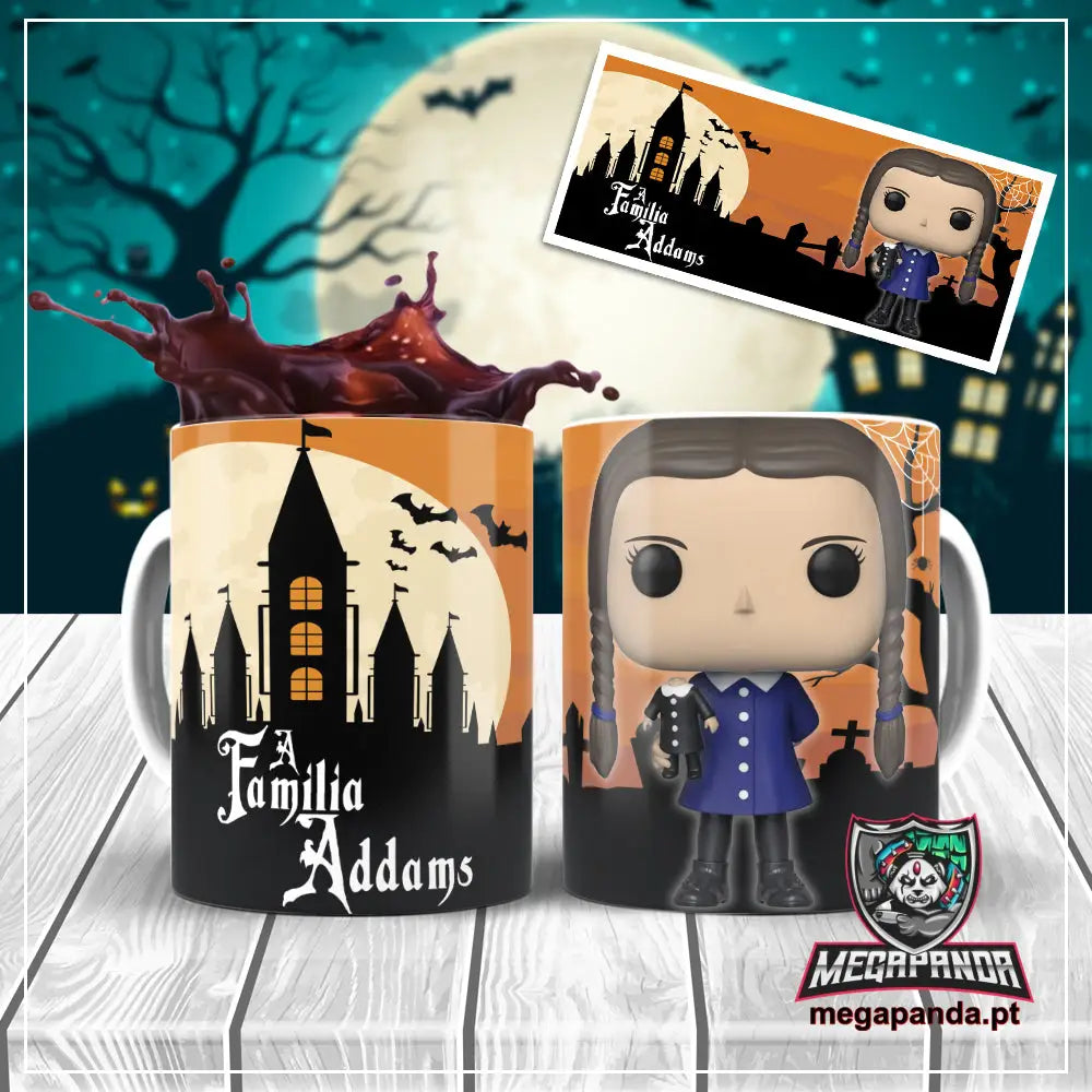 Caneca Wandinha Addams Funko Brindes