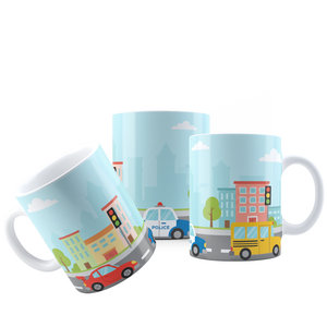 Canecas Kids – Conjunto Infantil de Caneca com Sereias, Unicórnios, Carros e Princesas