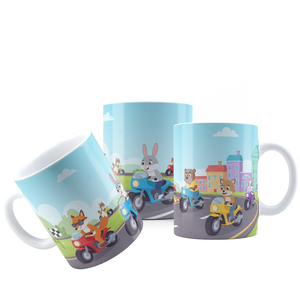 Canecas Kids – Conjunto Infantil de Caneca com Sereias, Unicórnios, Carros e Princesas