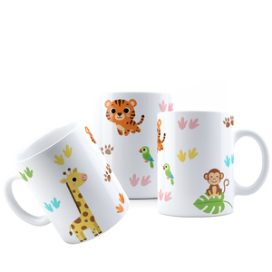 Canecas Animais da Selva – Caneca Infantil Divertida