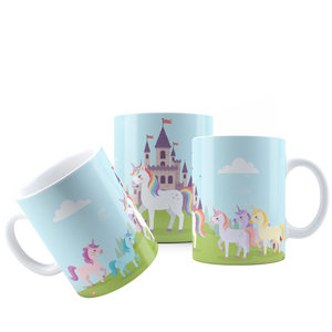 Canecas Kids – Conjunto Infantil de Caneca com Sereias, Unicórnios, Carros e Princesas
