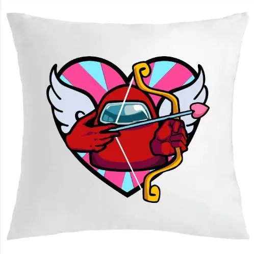 Almohada corazón Among Us 40 x 40