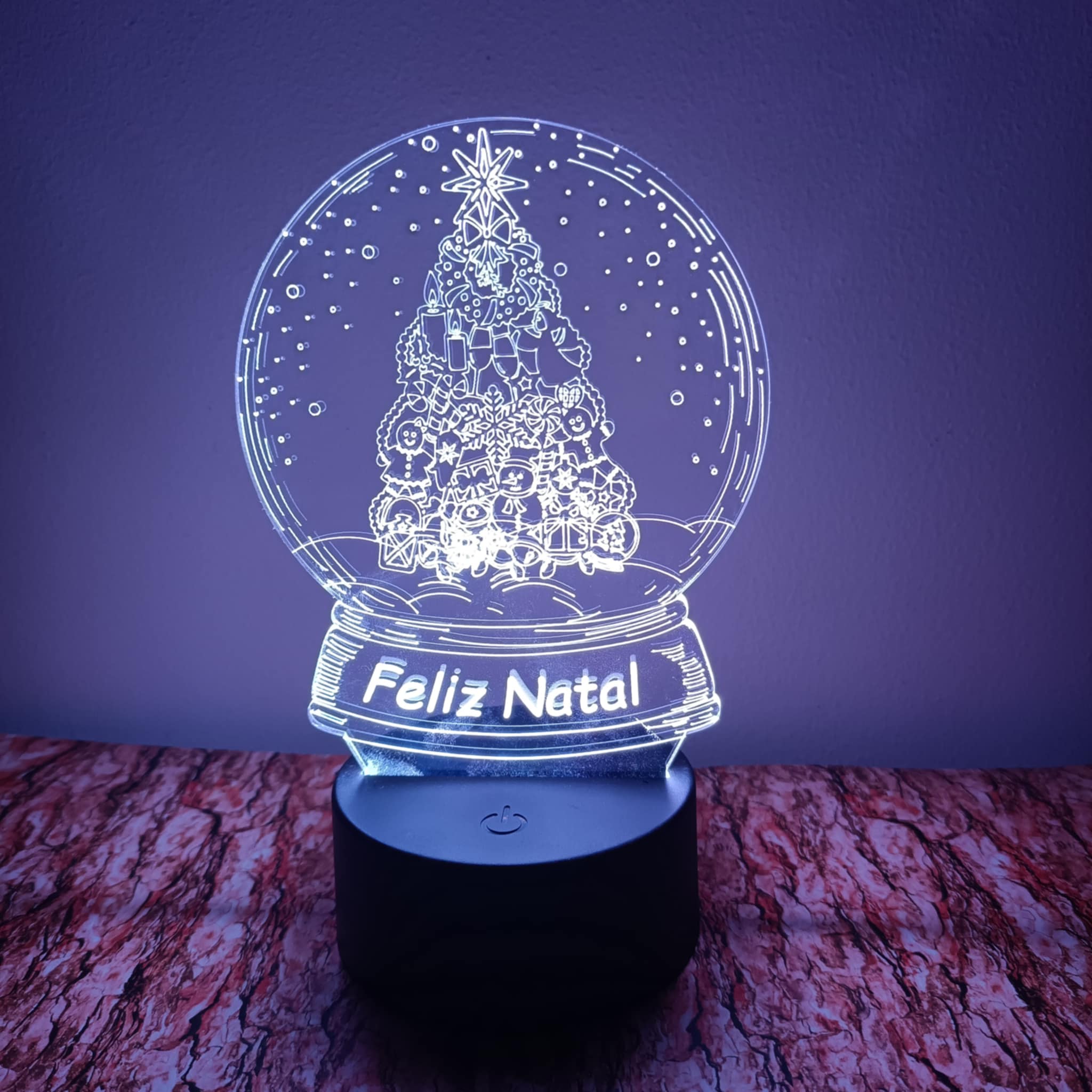 Árvore Feliz Natal LED 16cm
