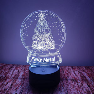 Árvore Feliz Natal LED 16cm