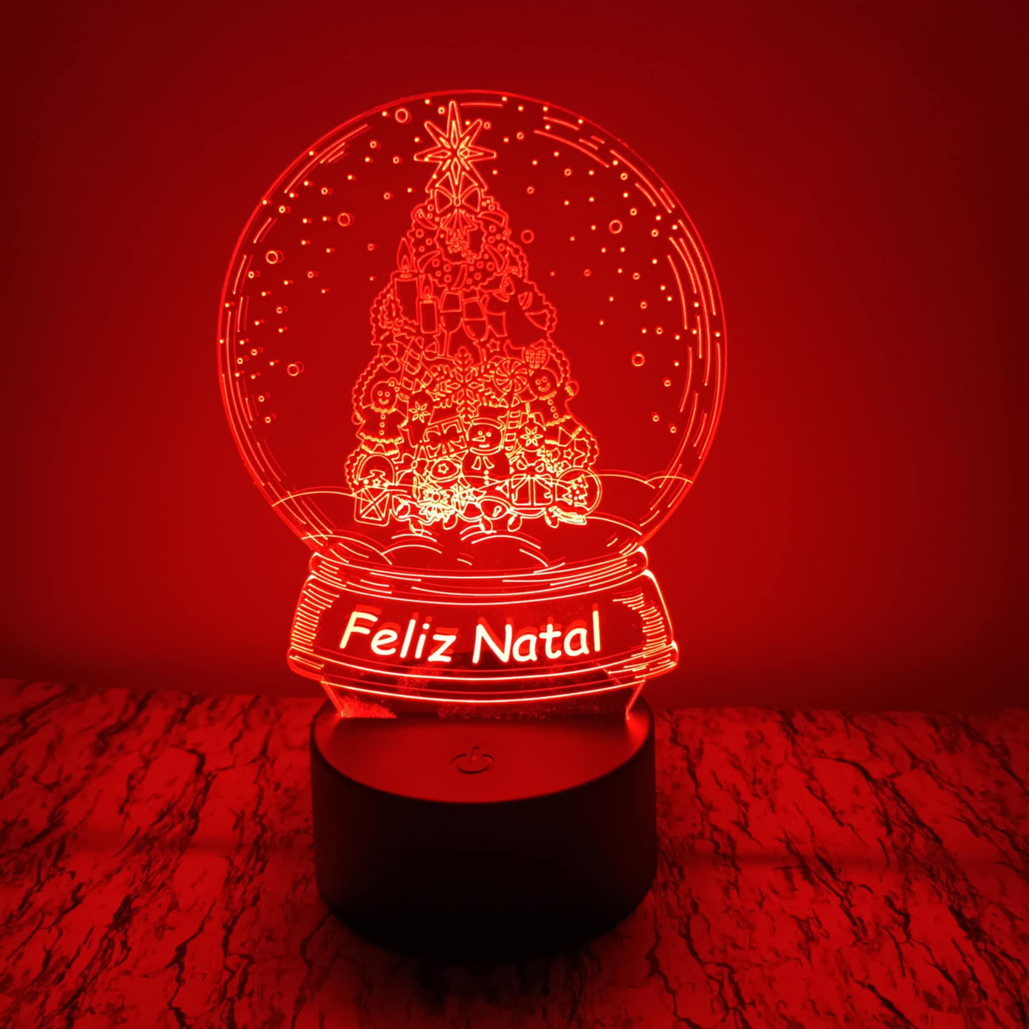 Árvore Feliz Natal LED 16cm