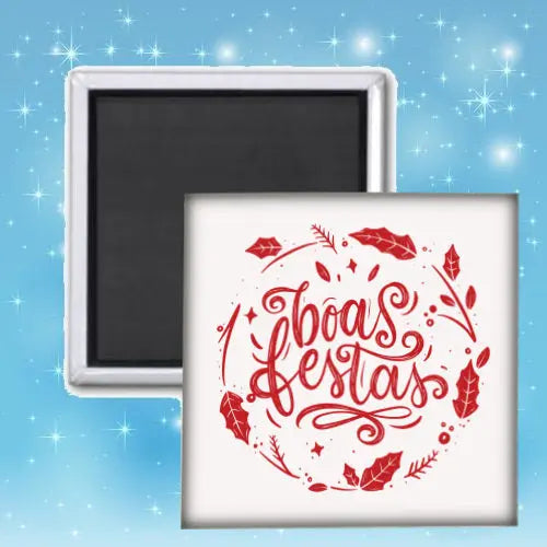 Azulejo cuadrado blanco brillante con imán