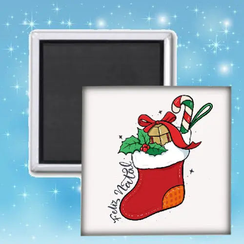 Azulejo cuadrado blanco brillante con imán