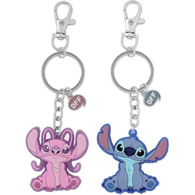 Conjunto de 2 porta-chaves Angel & Stitch Disney