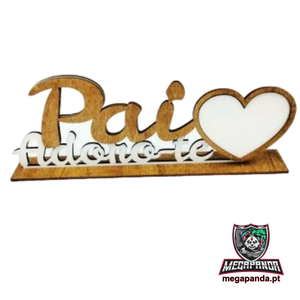 Moldura Pai Adoro-te Personalizável - Presente Único