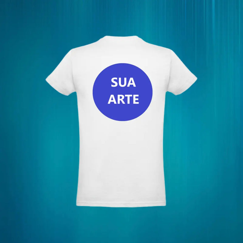 Tshirt Branca Personalizável Frente e Trás