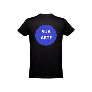 Tshirt Preta Personalizável Frente e Trás