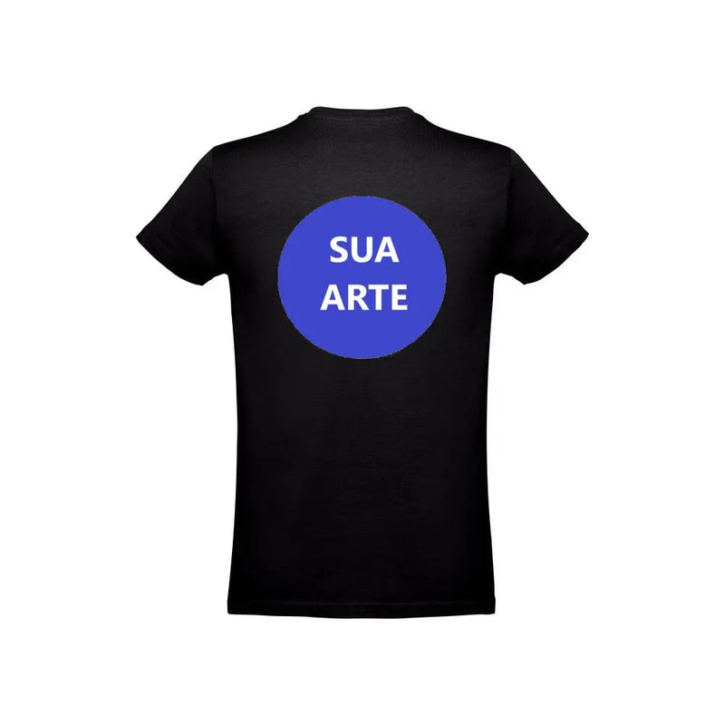 Tshirt Preta Personalizável Frente e Trás