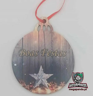 Adorno de bola de felices fiestas personalizable