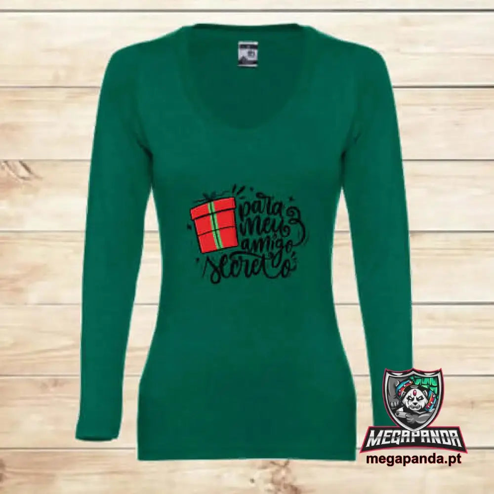 Camiseta larga mujer Navidad Secret Santa 2