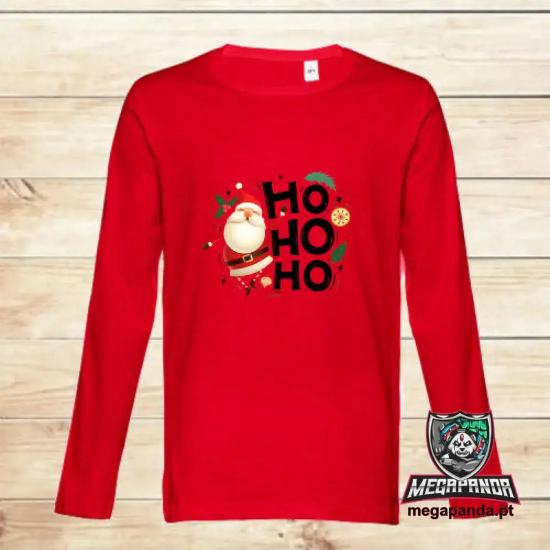 T-shirt manga comprida Unisexo Natal HoHoHo