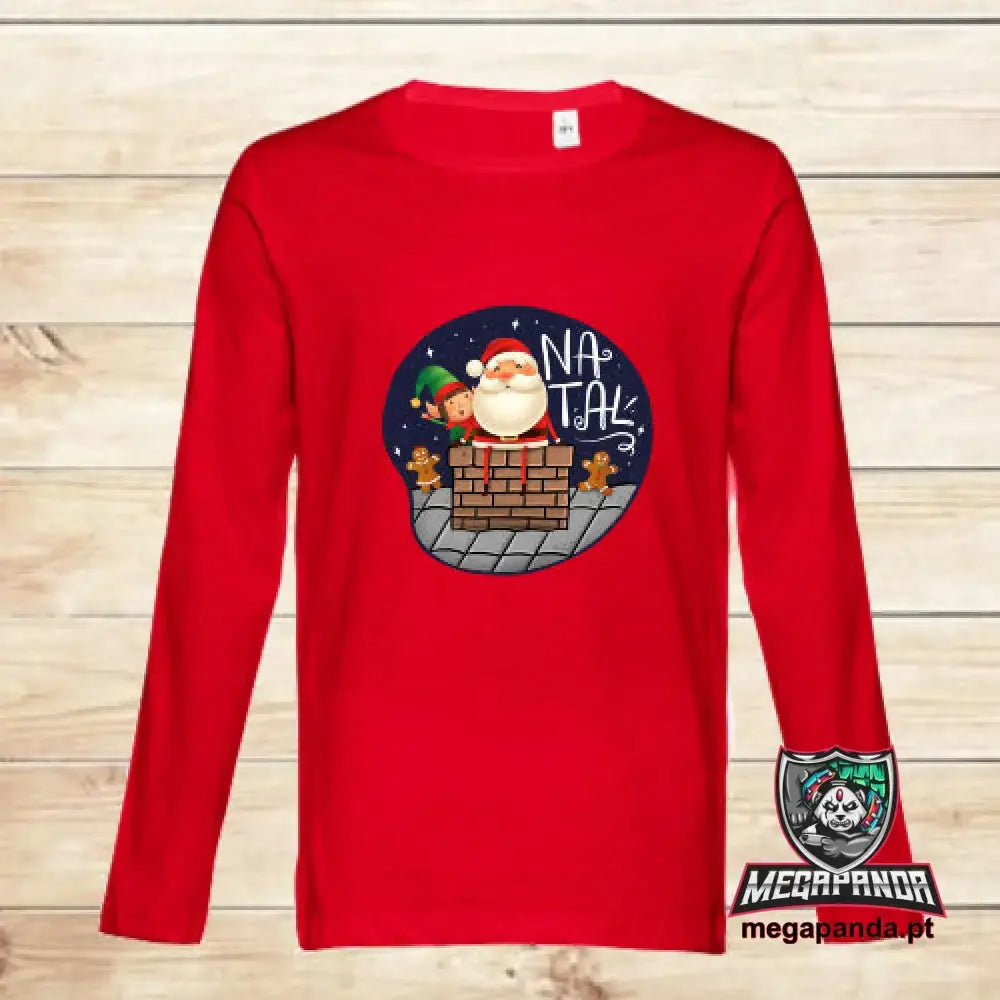 T-shirt manga comprida Unisexo Natal