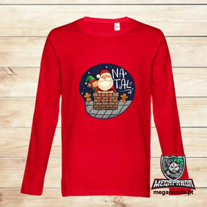 Camiseta unisex de Navidad de manga larga.