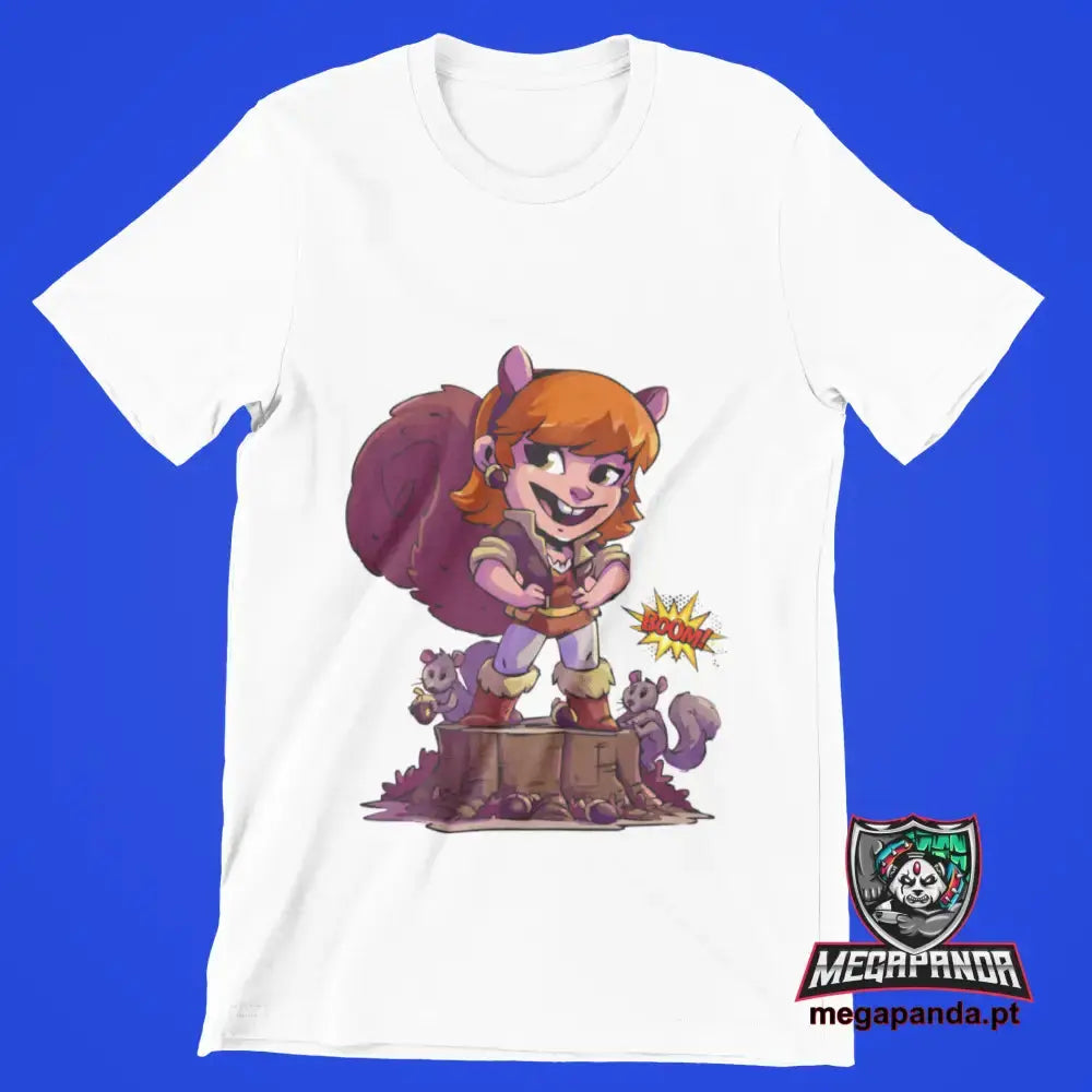 Tshirt Cartoon Squirrel Girl