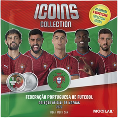 Coleção oficial Icoins - Caixa de 11 moedas - Seleção Portuguesa