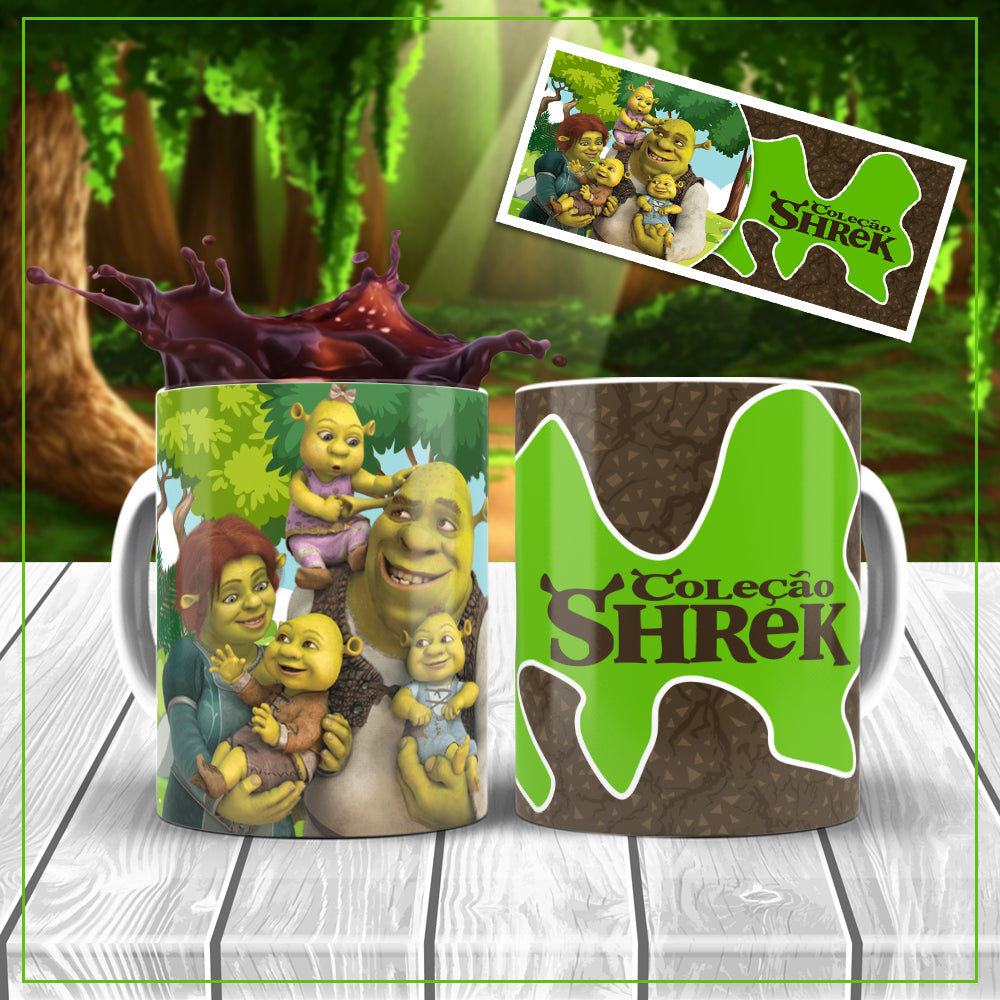 Caneca Família Shrek