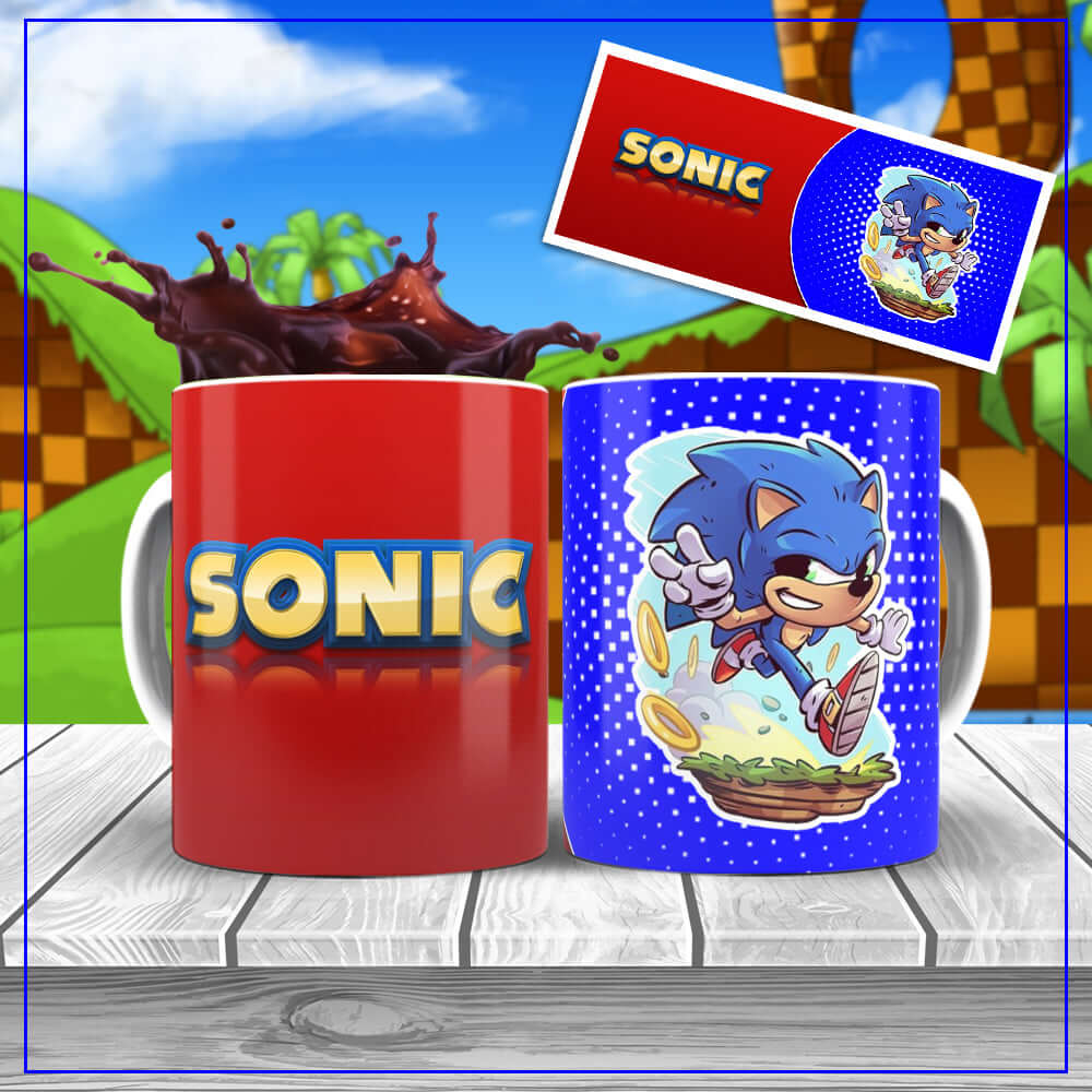 Caneca  Sonic com Anéis