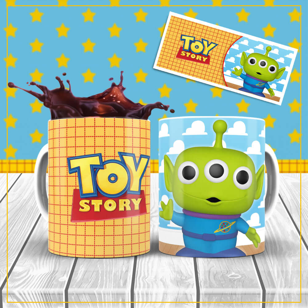 Caneca  Toys Story Alien
