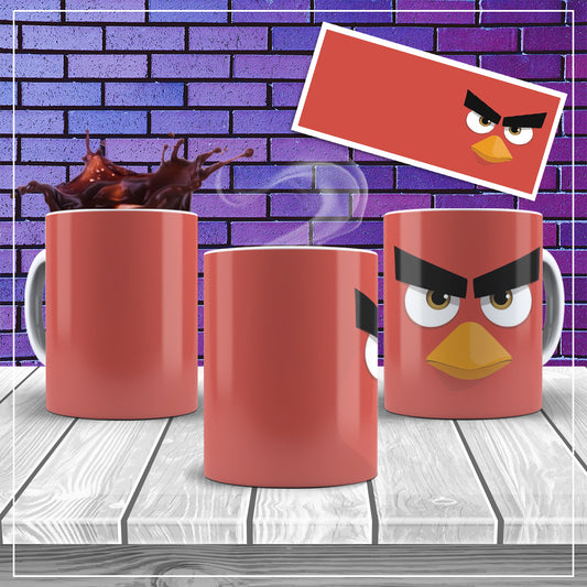 Caneca Angry Bird Vermelho