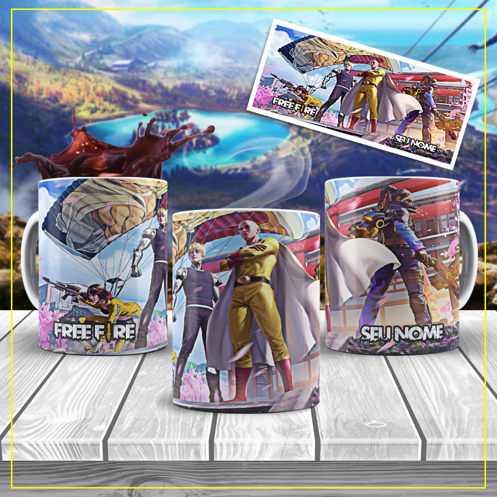 Caneca Free Fire One Punch