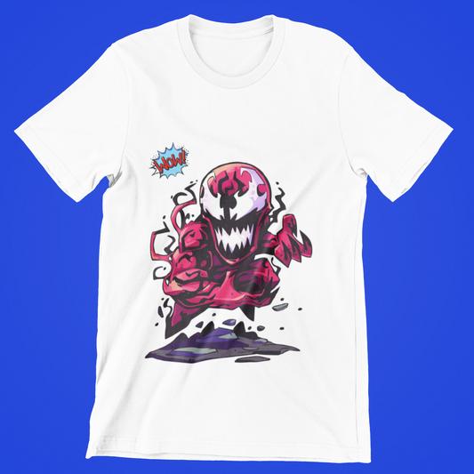 Camiseta Venom roja de dibujos animados